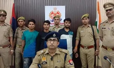 नंबर प्लेट बदलकर घूमने वाले तीन अंतर्जनपदीय पशु तस्करों को मैनाठेर पुलिस ने गिरफ्तार कर भेजा जेल