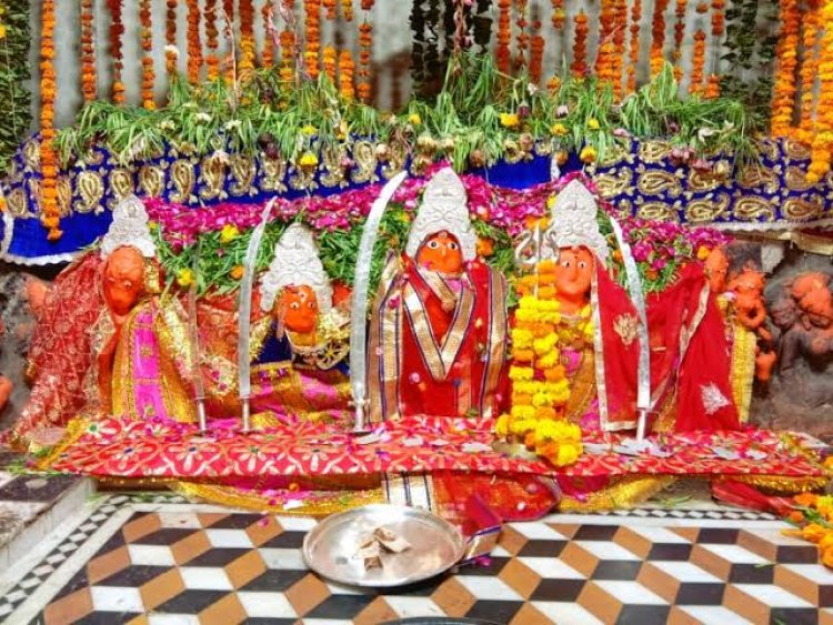 चितौड़गढ़। शक्तिपीठ स्थल जोगणिया माता में स्वर्ण कलश प्रतिष्ठा पाटोत्सव का हुआ शुभारंभ