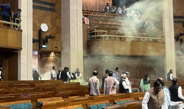 नई दिल्ली: संसद के अंदर घुसपैठ, सुरक्षा में भारी चूक के चलते हुआ फ़ेलियर, संसद के अंदर धुआँ धुआ।