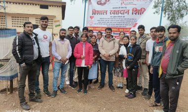 टीम जीवनदाता का ग्राम भोलियावास में 30 वां रक्तदान शिविर संपन्न