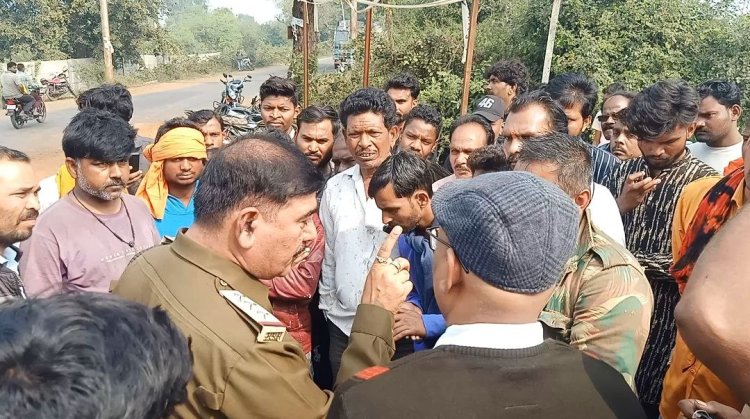 सिवनी मालवा में बड़े वाहन चालकों ने बायपास पर लगाया जाम, पुलिस ने संभाला मोर्चा