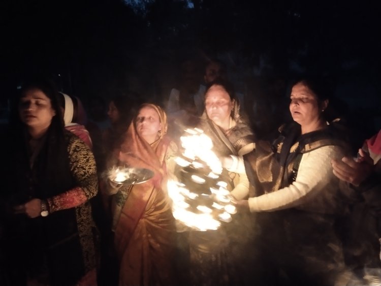 एकादशी पर हुई पारिजात जी की महाआरती