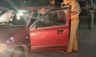 गौतम बुद्ध नगर : सुरक्षा व्यवस्था मे  देर रात 1 बजे ग्रेटर नोएडा पुलिस का चेकिंग अभियान दिखा जारी