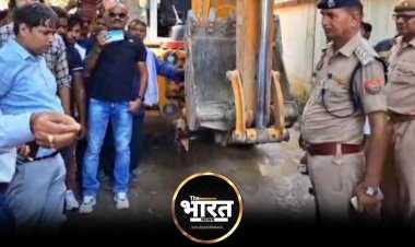 सिद्धार्थनगर में कोतवाली पर ही चल गया बुलडोजर