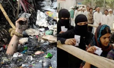 अंकित शर्मा का खून माफ़ कर आए हिंदू! हत्यारे ताहिर हुसैन के लिए मुस्तफाबाद में मुस्लिम वोटर्स का उमड़ा सैलाब, कर रहे ताबड़तोड़ वोटिंग