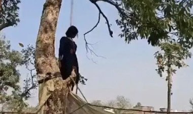 युवती को मारकर पेड़ पर टांगा, शव की हालत देख पुलिस भी चकराई