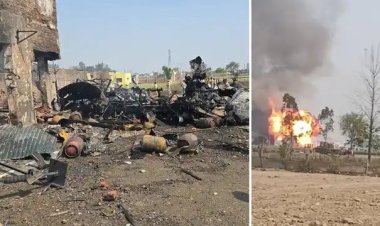 बरेली ब्लास्ट: 100 से ज्यादा हुए धमाके, ट्रक के भी उड़े परखच्चे, आधा किलोमीटर तक बिखरा मलबा