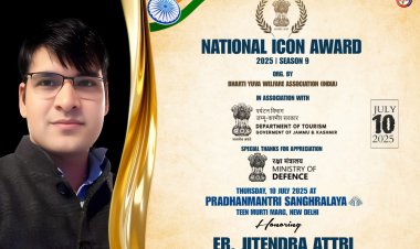 Er. Jitendra Attri to Be Honored with National Icon Award at Prime Minister Museum