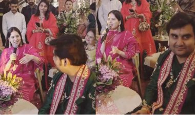 मीठे रस से भरयो री राधा रानी लागे, महारानी लागे.. जया किशोरी ने इंद्रेश उपाध्‍याय की दुल्‍हन की जमकर की तारीफ