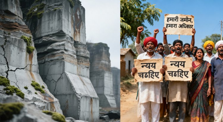 सीमेंट के बड़े कारोबारी के सामने चट्टान की तरह डटे इस गांव के किसान, जानिए 3 साल से क्या चल रहा संघर्ष