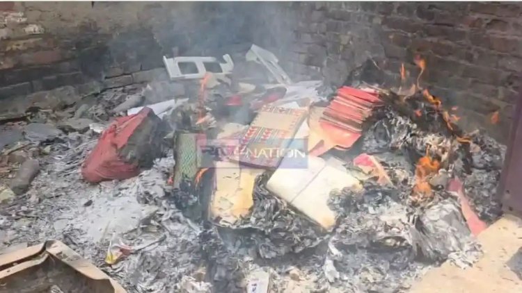 डिप्टी CM के दौरे से पहले दस्तावेजों की जलाई गई होली, प्रखंड दफ्तर में रजिस्टर-खतियान जलने का वीडियो वायरल, प्रशासन में मचा हड़कंप